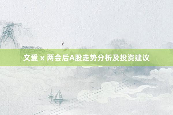 文爱 x 两会后A股走势分析及投资建议