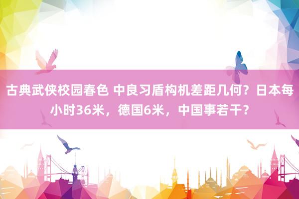 古典武侠校园春色 中良习盾构机差距几何？日本每小时36米，德国6米，中国事若干？